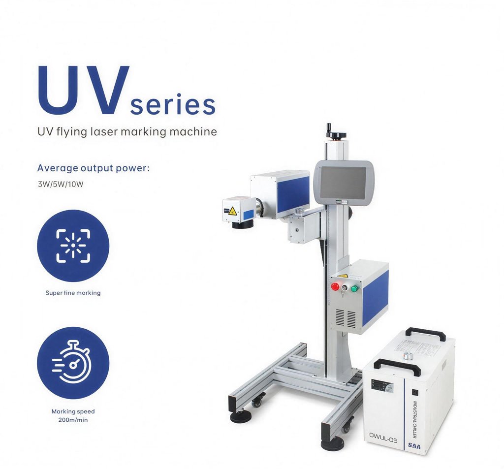 uv ﬂying laser marking machine